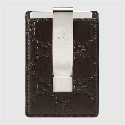 gucci clip wallet|gucci leather money clip wallet.